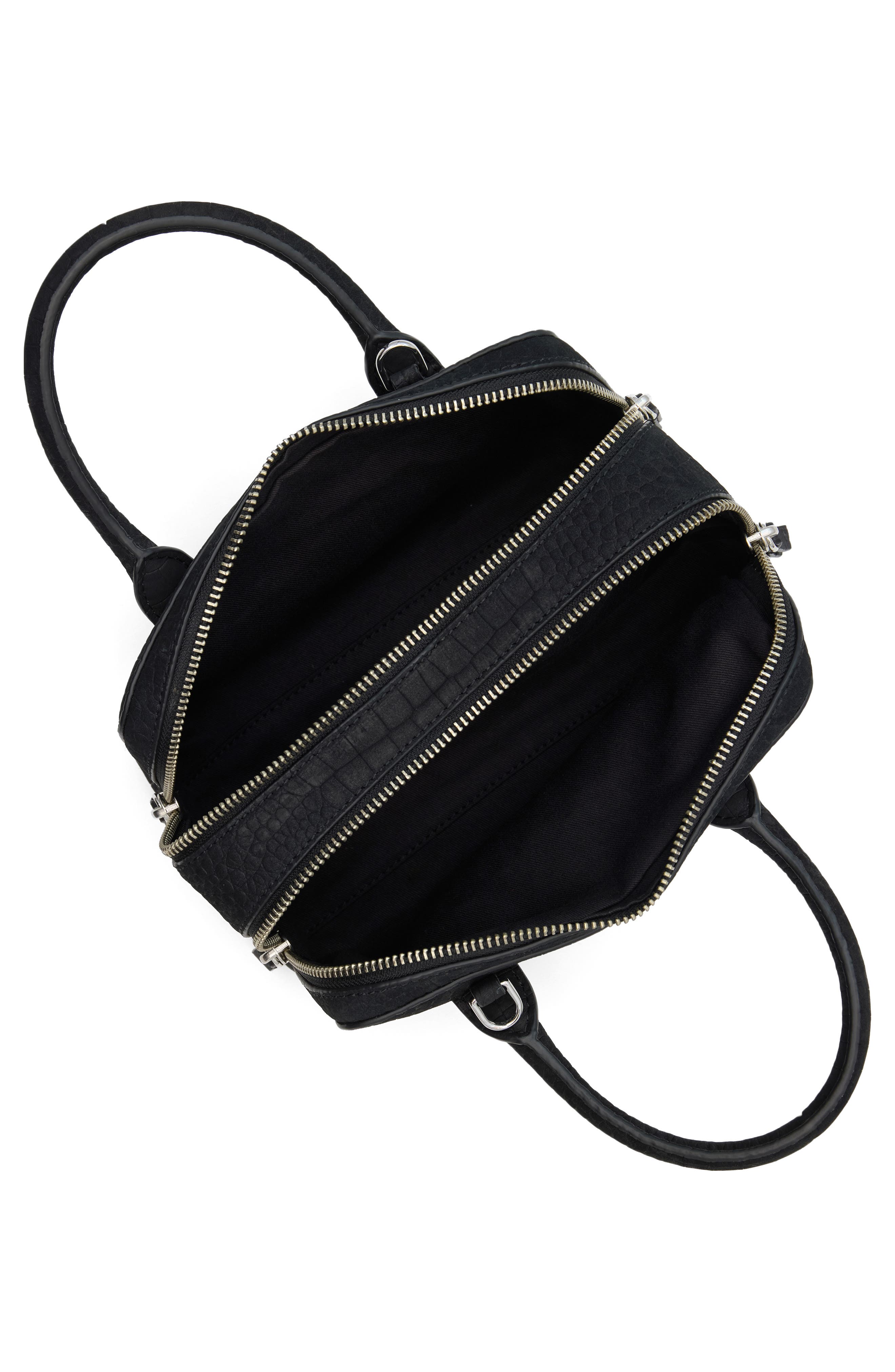 WE-AR4 The Ivy 22 Leather Satchel, Alternate, color, Black