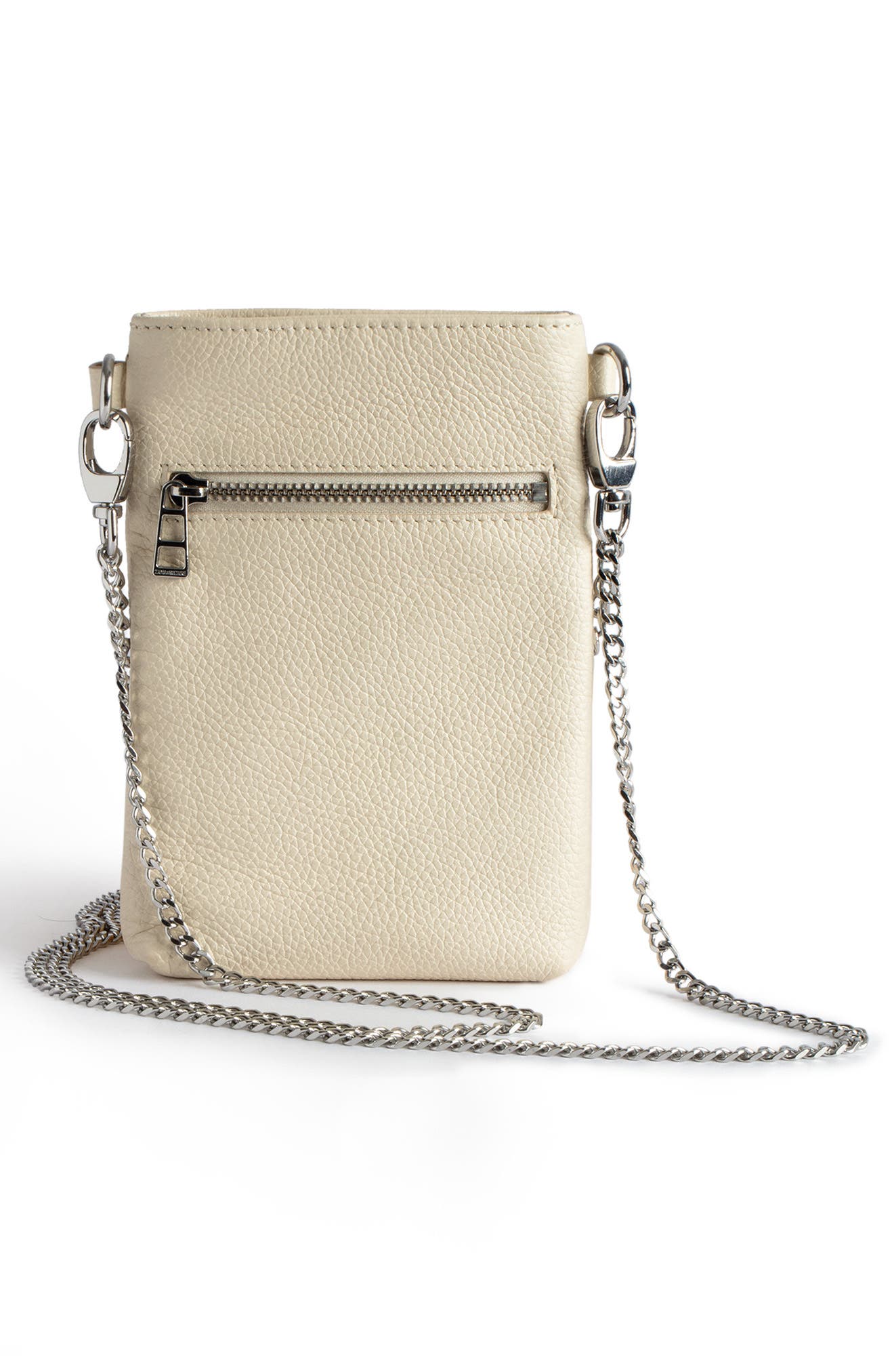 Rock Pebbled Leather Phone Pouch, Alternate, color, FLASH