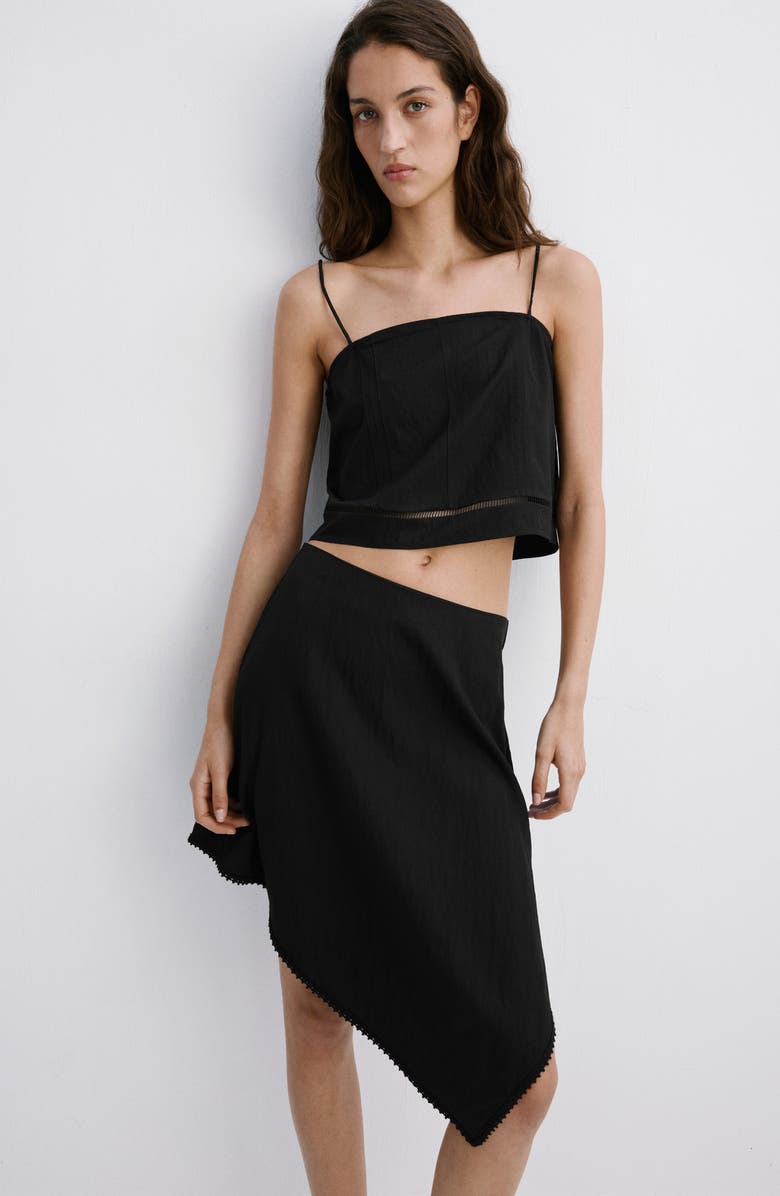 MANGO Asymmetrical A-Line Skirt, Alternate, color,