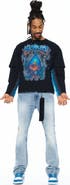 Cult of Individuality Layered Long Sleeve Graphic Top
