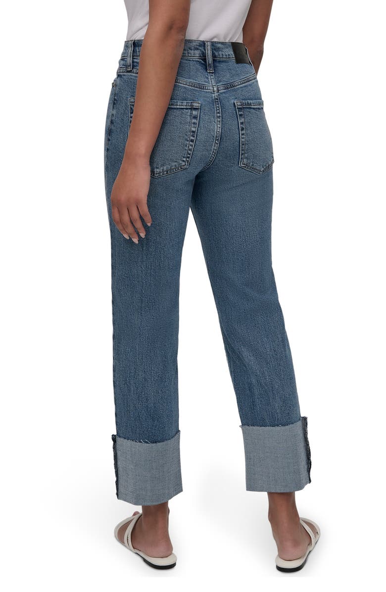 DKNY Jeans High Waist Classic Straight Leg Jeans, Alternate, color, Westside