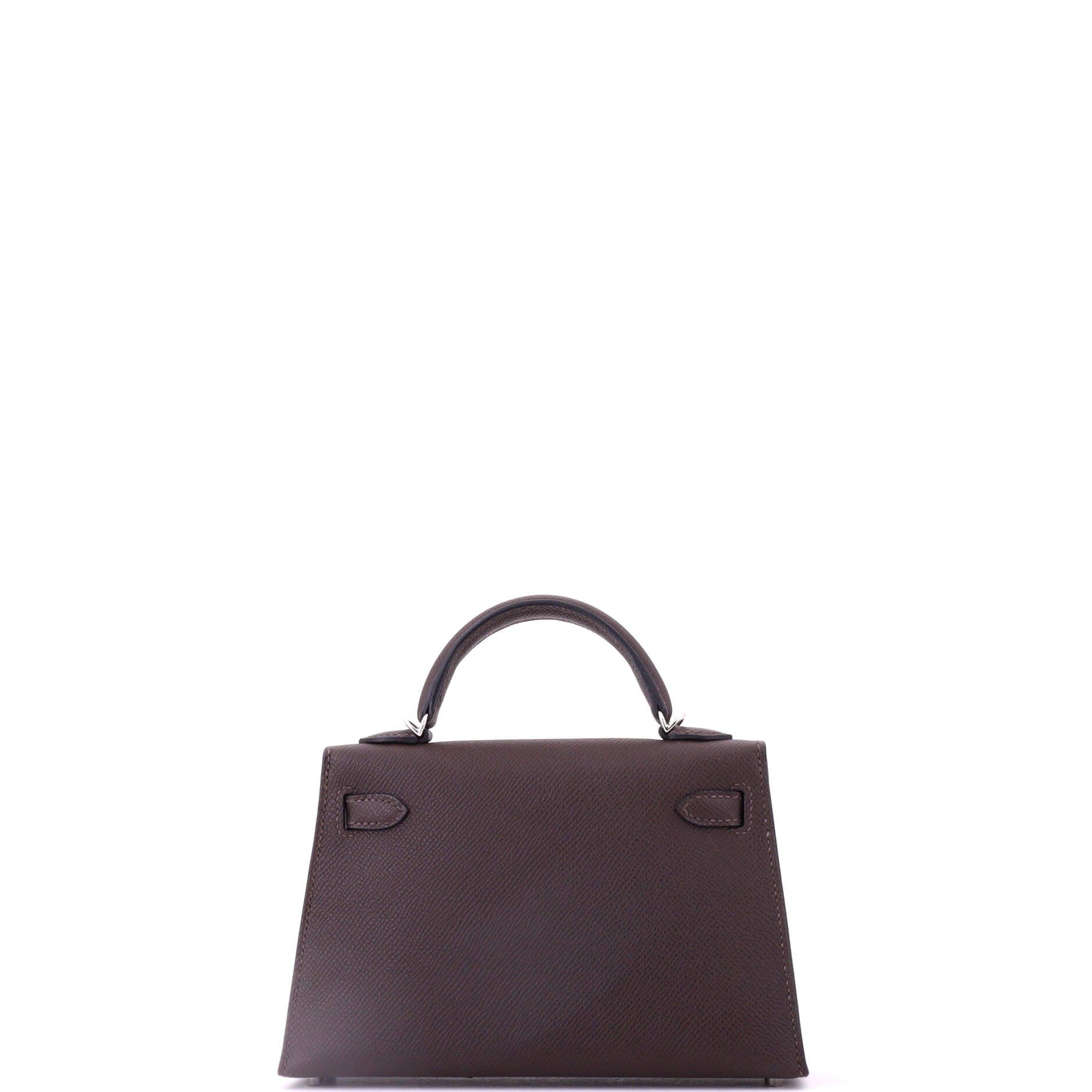 Kelly Mini II Bag Brown Epsom with Electrum Hardware 20, Alternate, color, Brown