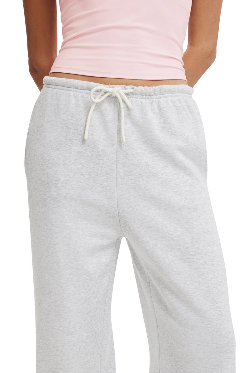 Cotton On Women's Wide Leg Sweatpant, Alternate, color, Soft Grey Marle
