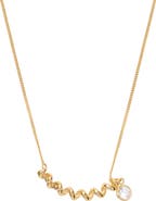 ATHRA LUXE Dolce Sole Spiral Cubic Zirconia Pendant Necklace