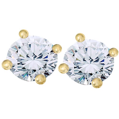 Bliss Diamond Vvs 2 Ct 14k Gold Moissanite Screw Back Studs 6mm