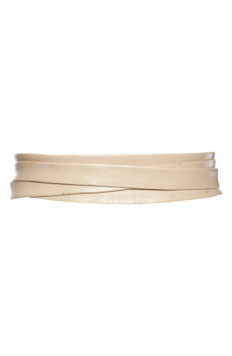 Ada Midi Leather Wrap Belt, Main, color,