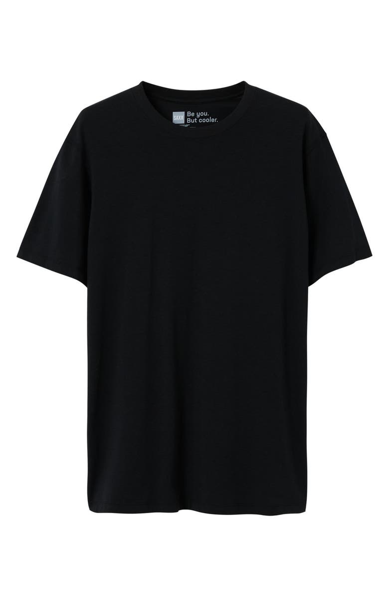 SAXX DropTemp<sup>®</sup> Cooling Cotton Slim Fit Crewneck Undershirt, Alternate, color, Black