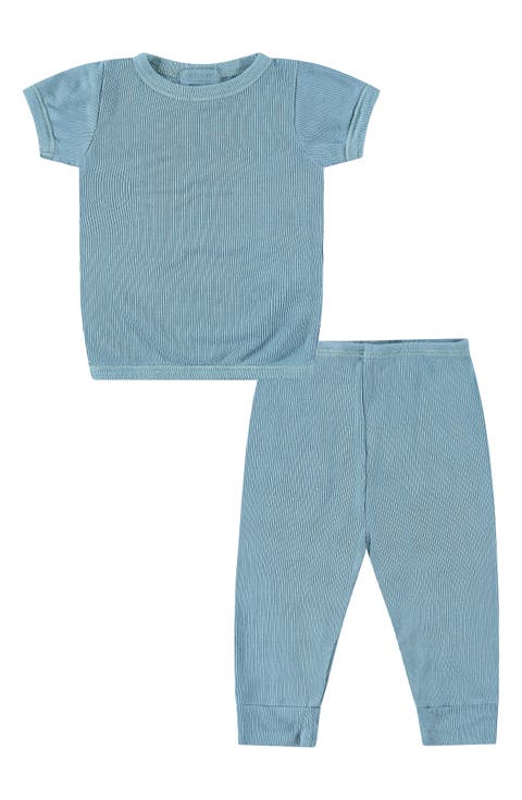 Pearl Blue Modal Rib PJ Set