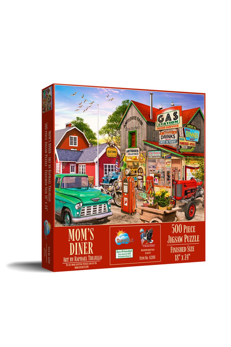 Mom's Diner 500 piece Jigsaw Puzzle for Adults, Main, color, Multicolor