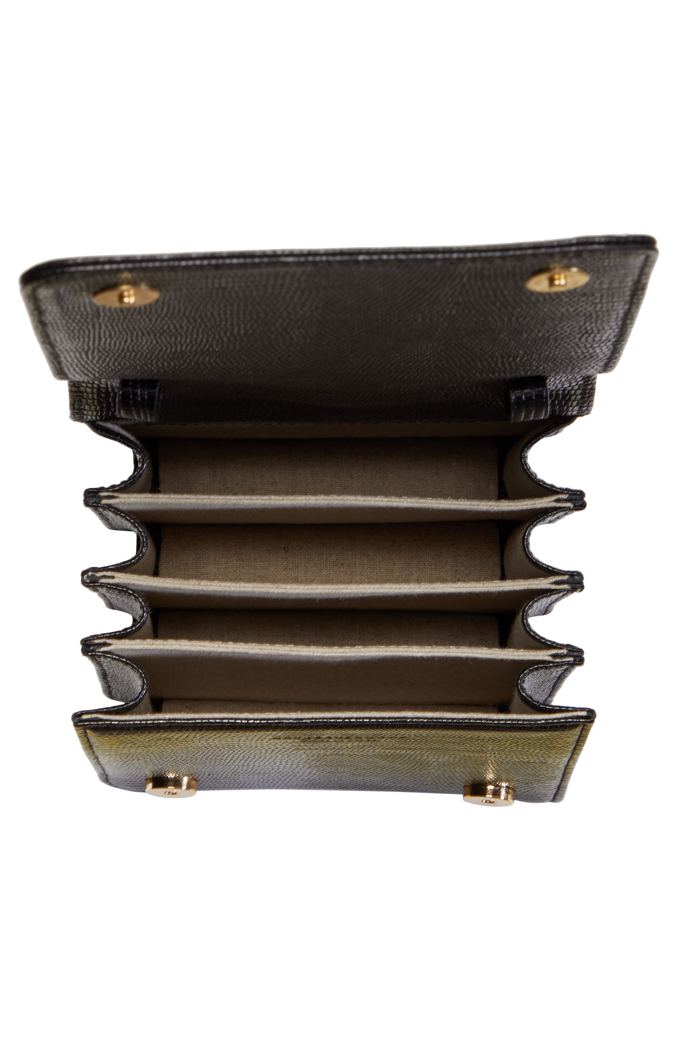 Marge Sherwood Pump Lizard Embossed Leather Top Handle Bag, Alternate, color, 