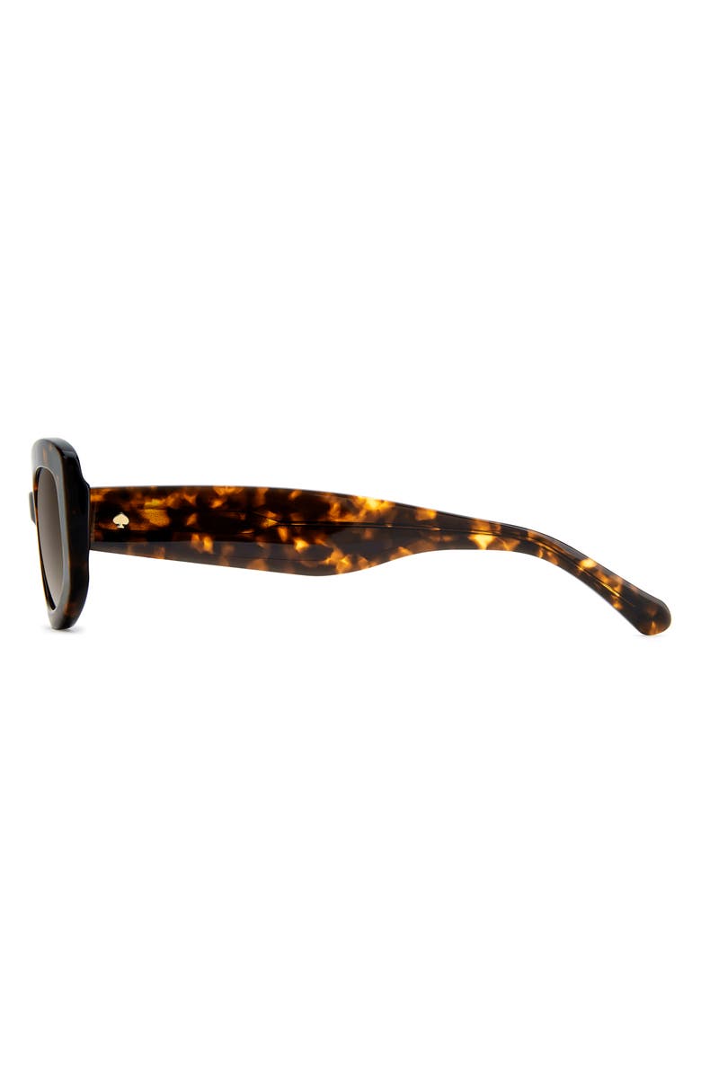 Kate Spade New York ailey 53mm gradient rectangular sunglasses, Alternate, color, Havana/ Brown Sf