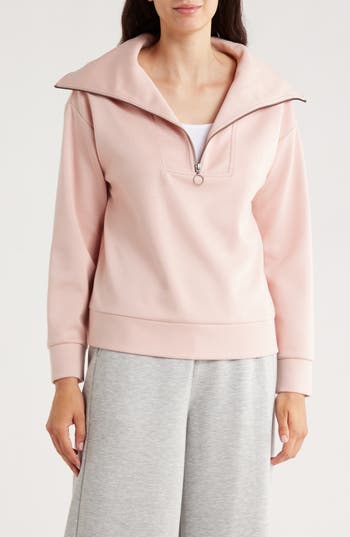 Caslon ® Quarter Zip Sweatshirt In Pink