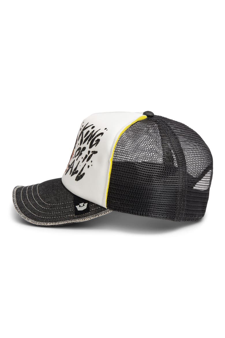King Disruption Trucker Hat, Alternate, color, OIL