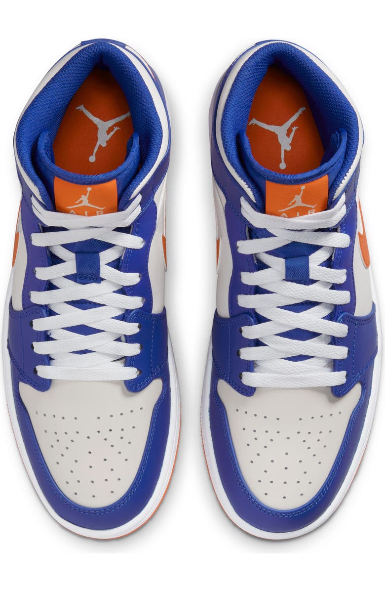 Jordan Air Jordan 1 Mid Sneaker, Alternate, color, Game Royal/ Orange/ White