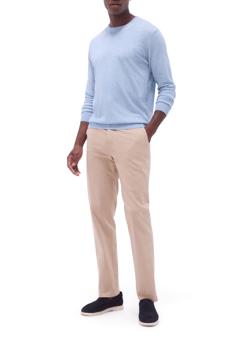 Cotton & Cashmere Crewneck Sweater, Alternate, color, RIVIERA