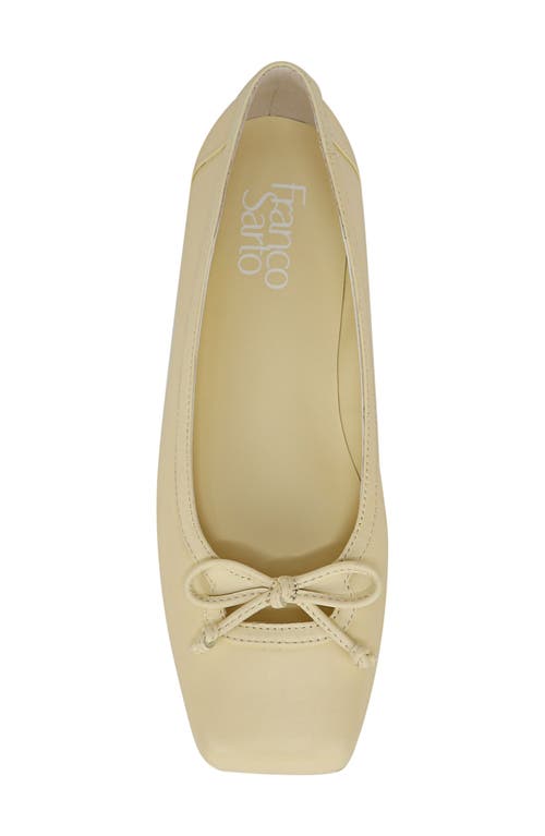 Shop Franco Sarto Imara Square Toe Ballet Flat In Yellow