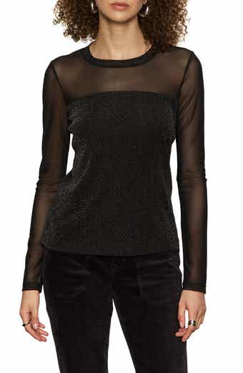 Sanctuary Sparkle Mesh Tee