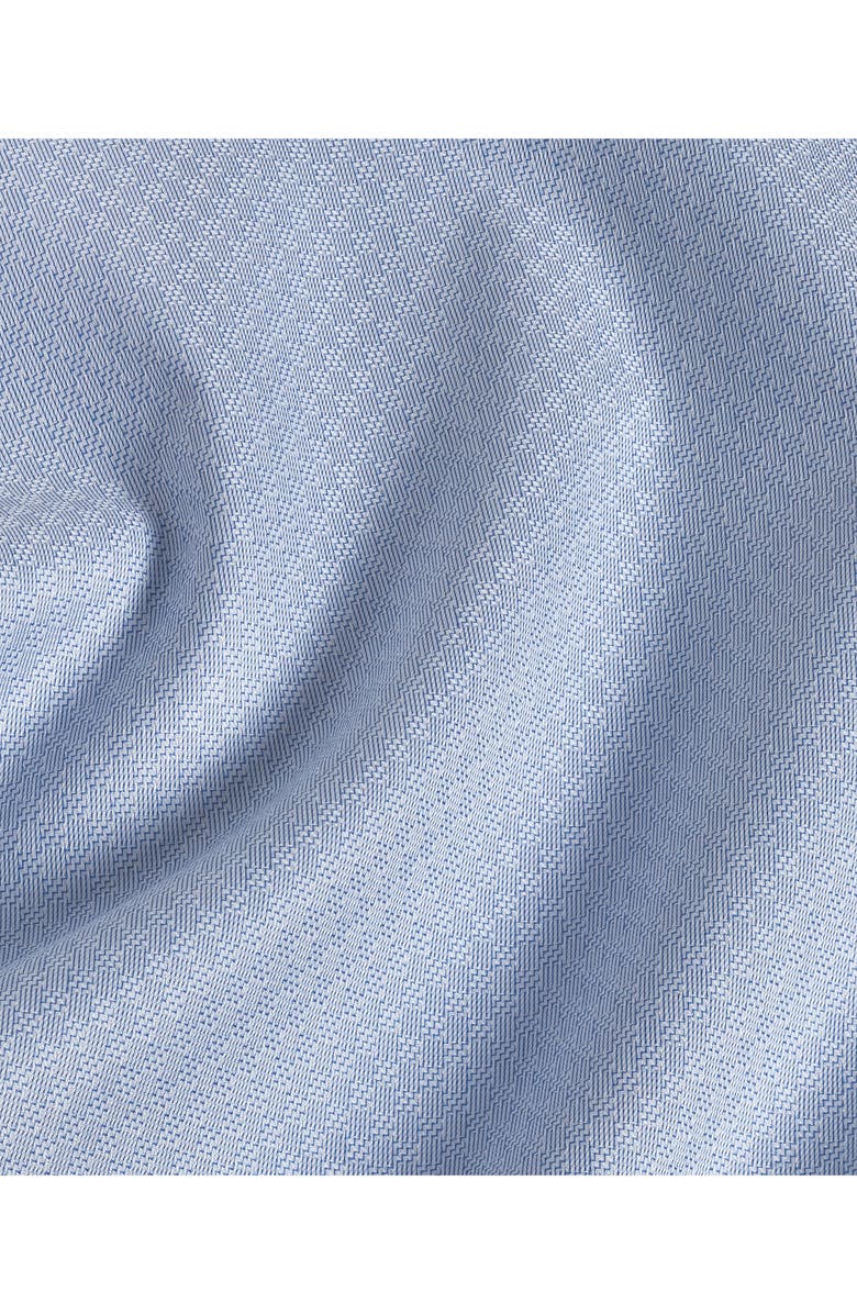 David Donahue Trim Fit Geometric Dobby Dress Shirt, Alternate, color, 