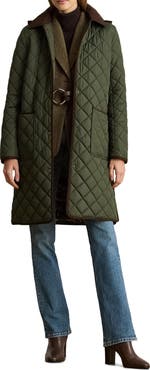 Lauren Ralph Lauren Diamond Quilted Hooded Coat