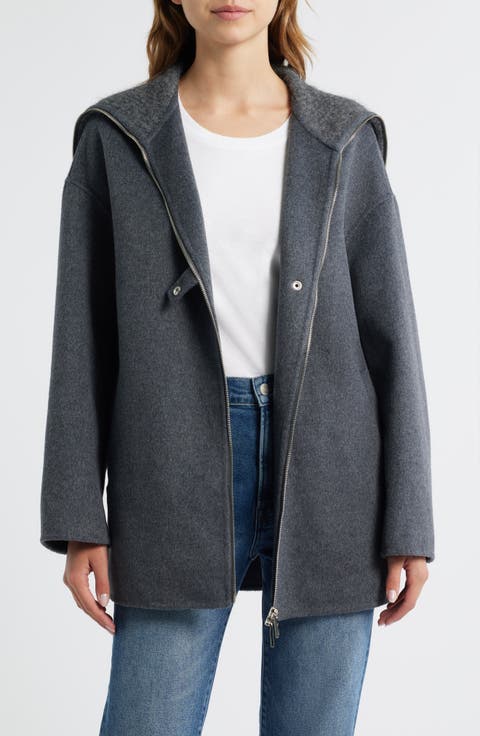 Silves Wool Blend Oversize Jacket