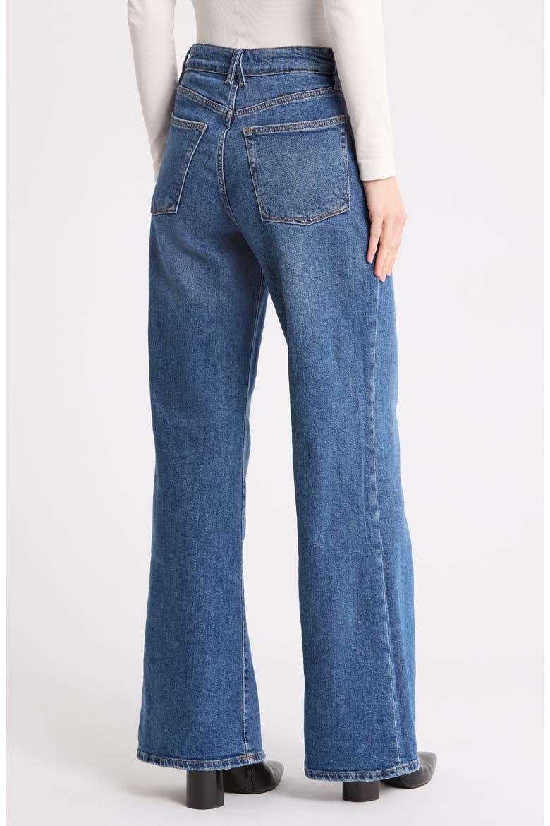 Good Ease High Waist Wide Leg Jeans, Alternate, color, SABLE