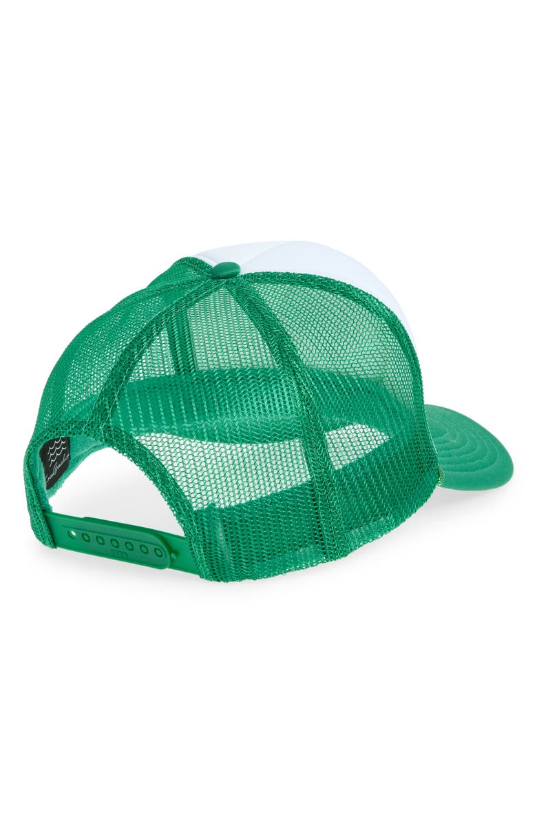 Local Beach Hawaii Patch Trucker Hat, Alternate, color, Kelly Green/ White