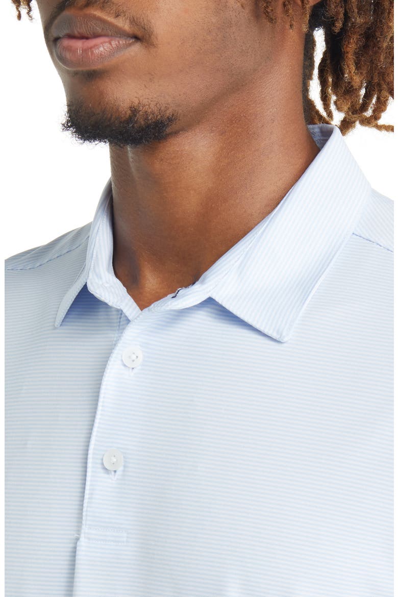 Men's Versa Stripe Golf Polo, Alternate, color, LIGHT BLUE WHITE STRIPE