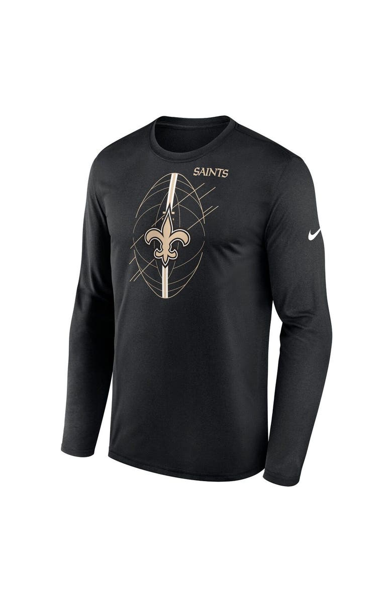 Nike Men's Nike Black New Orleans Saints Legend Icon Long Sleeve T-Shirt, Alternate, color, Black