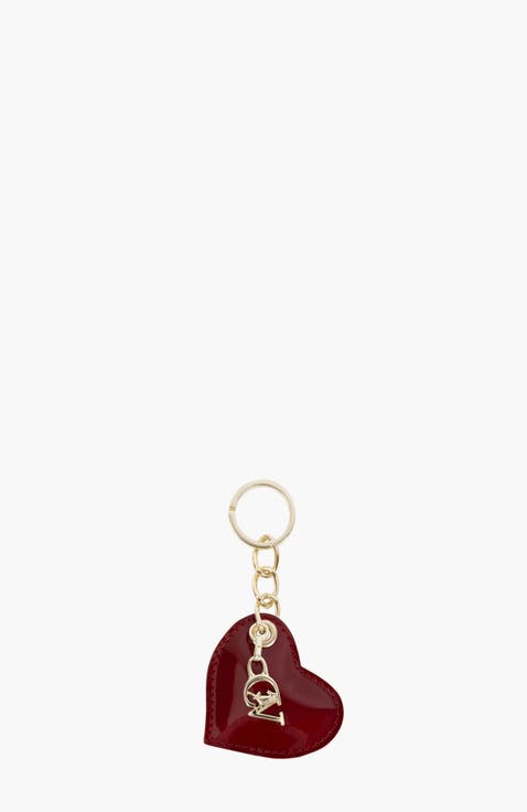Midnight Rouge 283 Patent Leather Heart Keychain