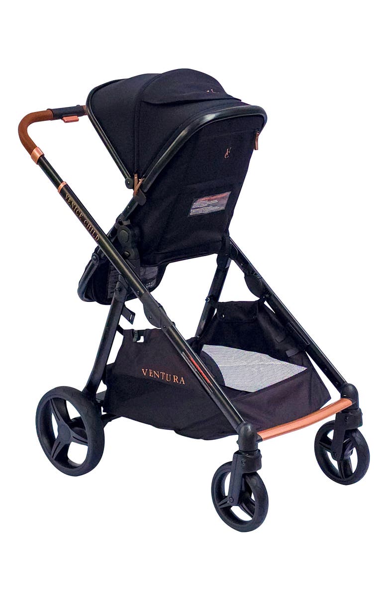 Venice Child Ventura Full Sized Stroller, Alternate, color, Midnight Black