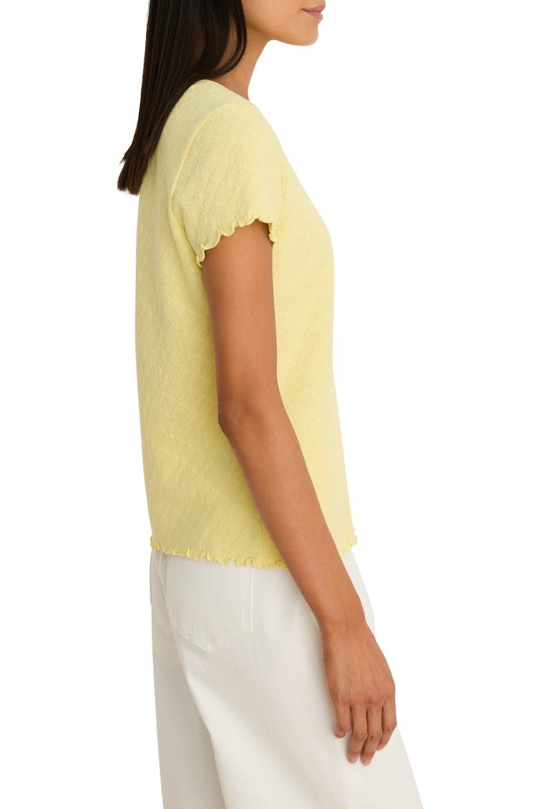 Geometric Lace T-Shirt, Alternate, color, CHAMOMILE