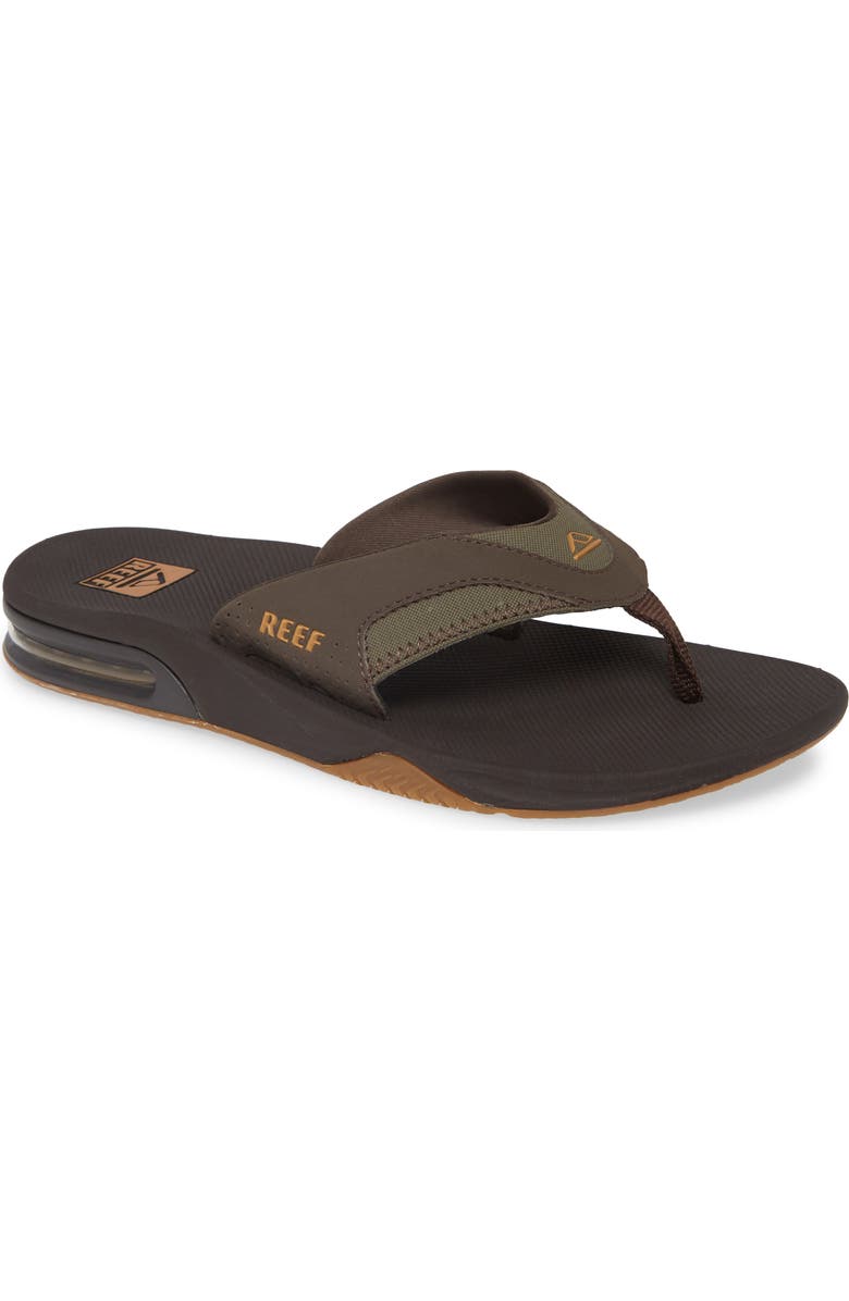 Reef Fanning Low Flip Flop, Main, color, Brown Gum