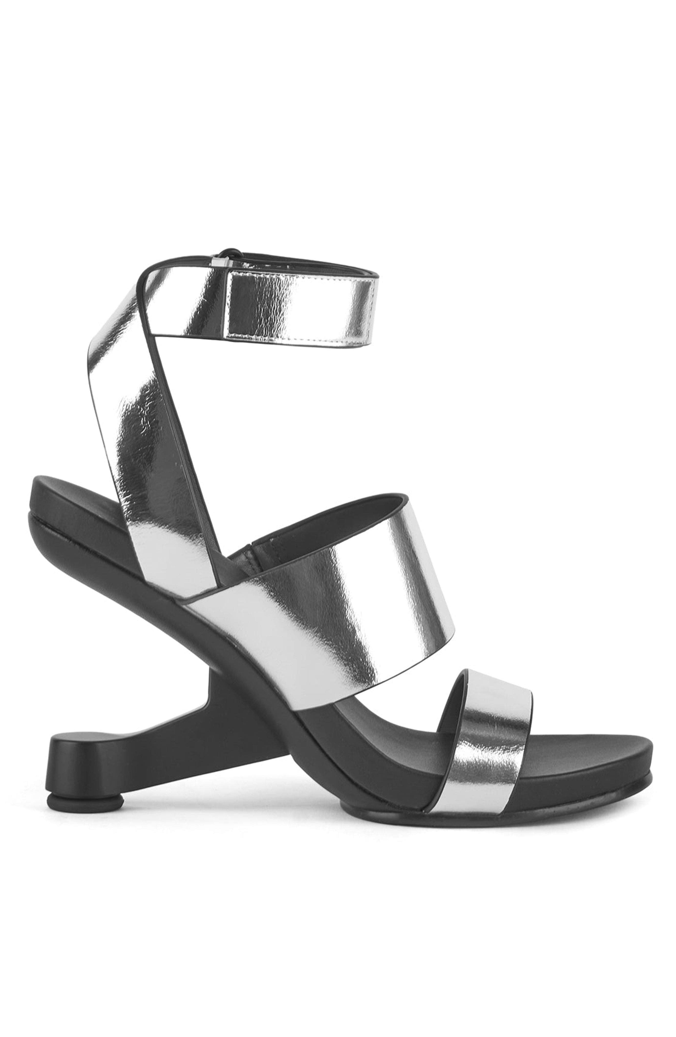 United Nude Eamz Hana Sandals, Main, color, Silver
