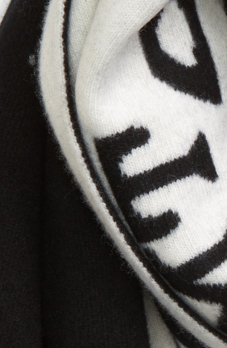 Off-White Logo Reversible Wool Scarf, Alternate, color, 