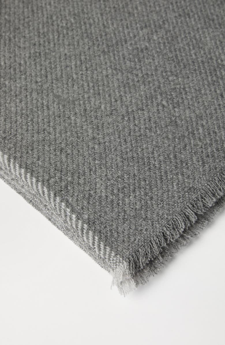 Brunello Cucinelli Cashmere scarf, Alternate, color, Medium Grey