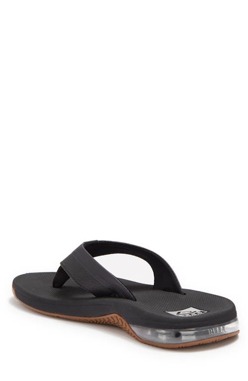 Reef Anchor Flip-flop Sandal In Black/silver