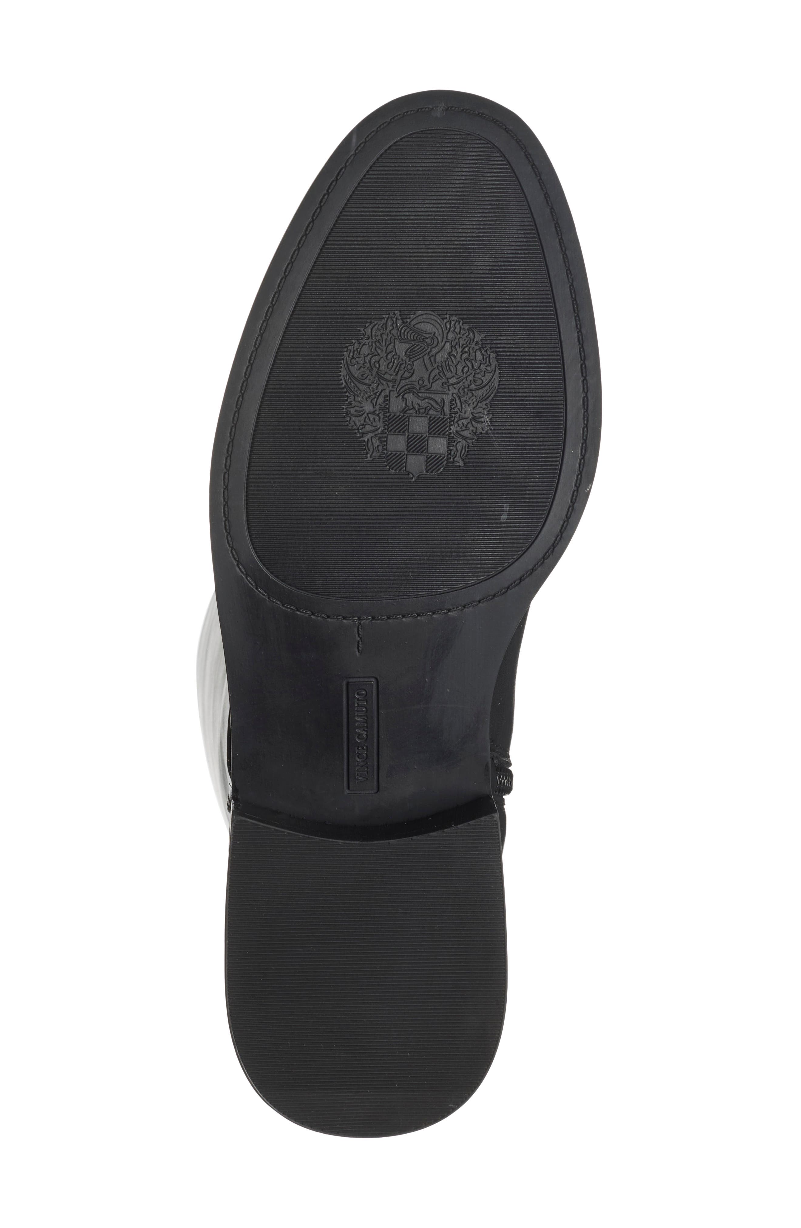 Adria Faux Leather Knee High Boot, Alternate, color, BLACK