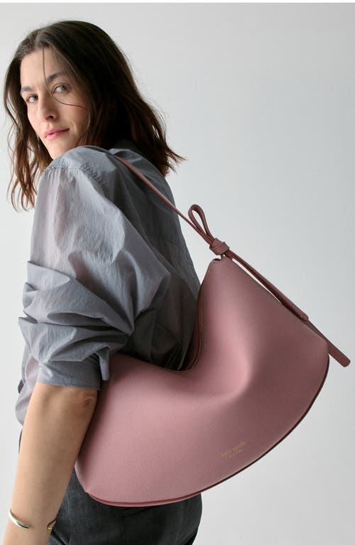 Kate Spade New York Large Loop Pebble Leather Shoulder Bag In Pink
