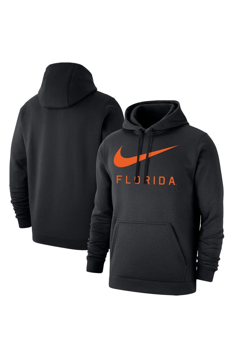 Nike Men's Nike Black Florida Gators Big Swoosh Club Pullover Hoodie, Main, color, 