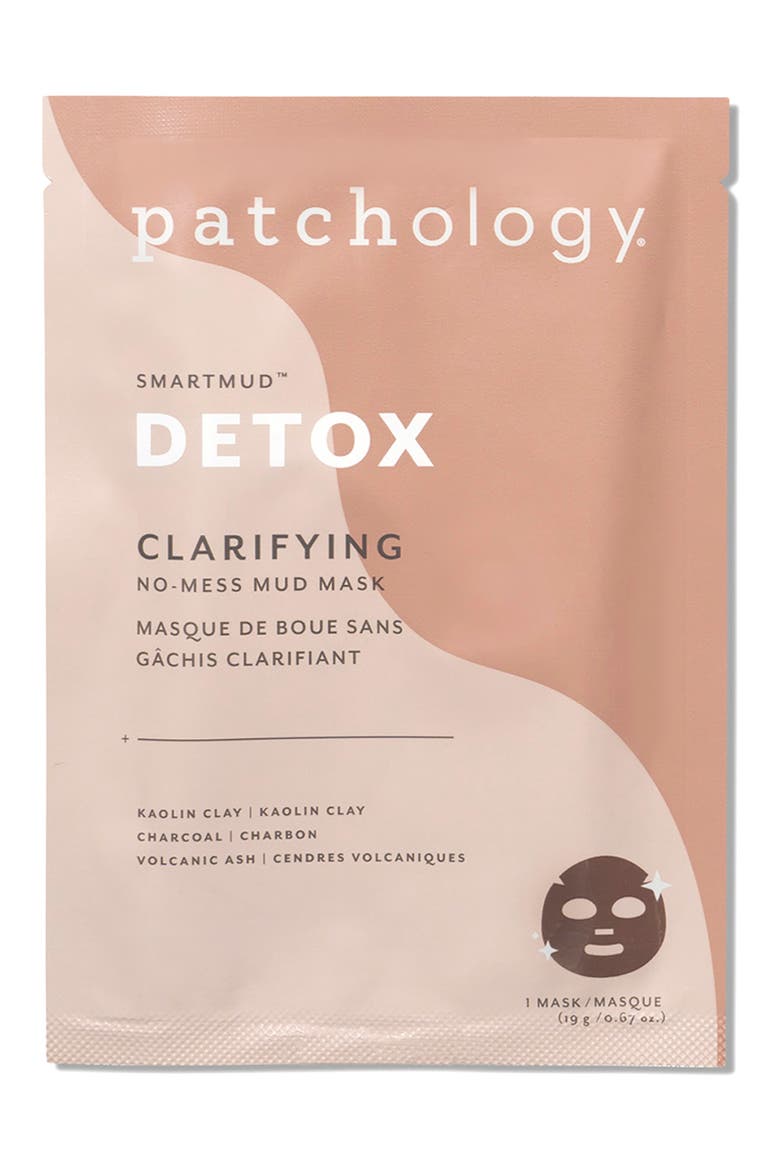 SmartMud™ Detox No Mess Mud Sheet Mask, Main, color, NO COLOR