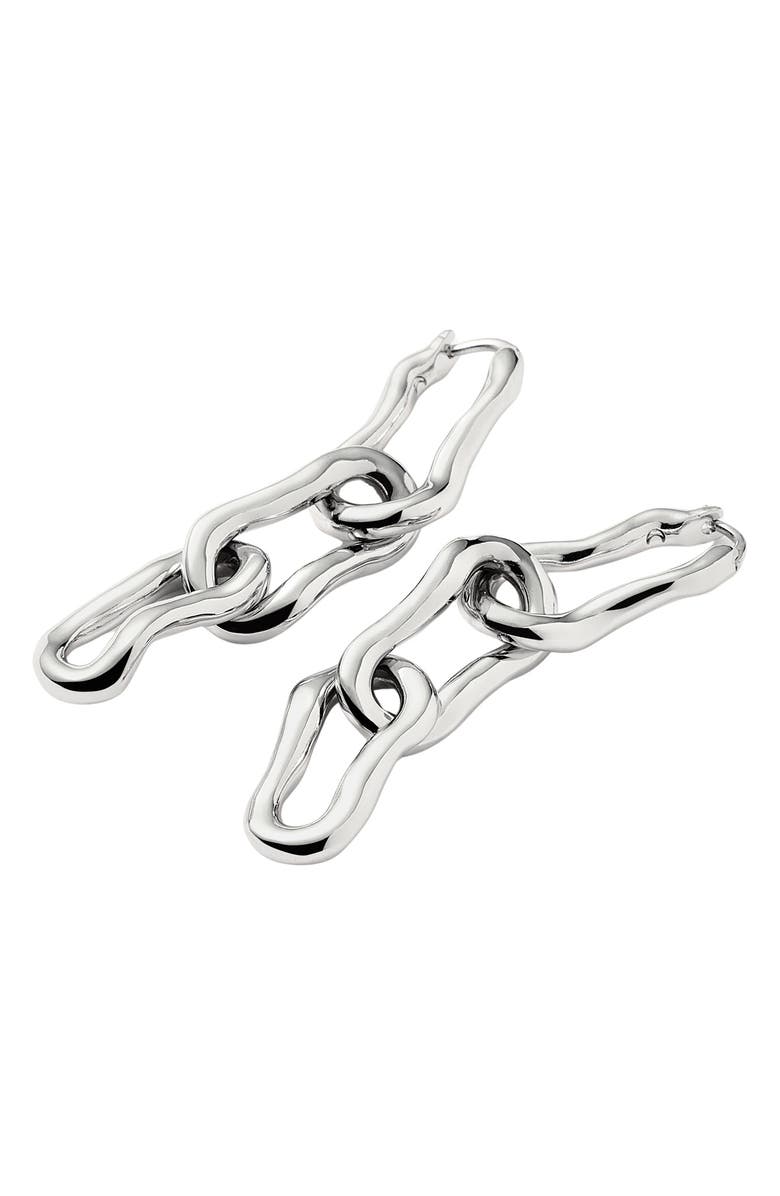 Missoma Molten Ovate Triple Link Drop Earrings, Alternate, color, 