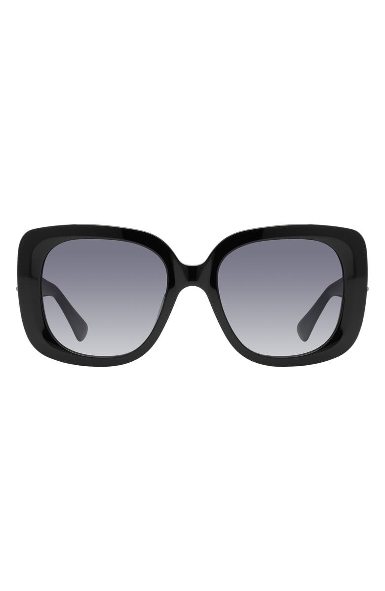 Kurt Geiger London 53mm Gradient Butterfly Sunglasses, Main, color, Black/ Smoke Gradient