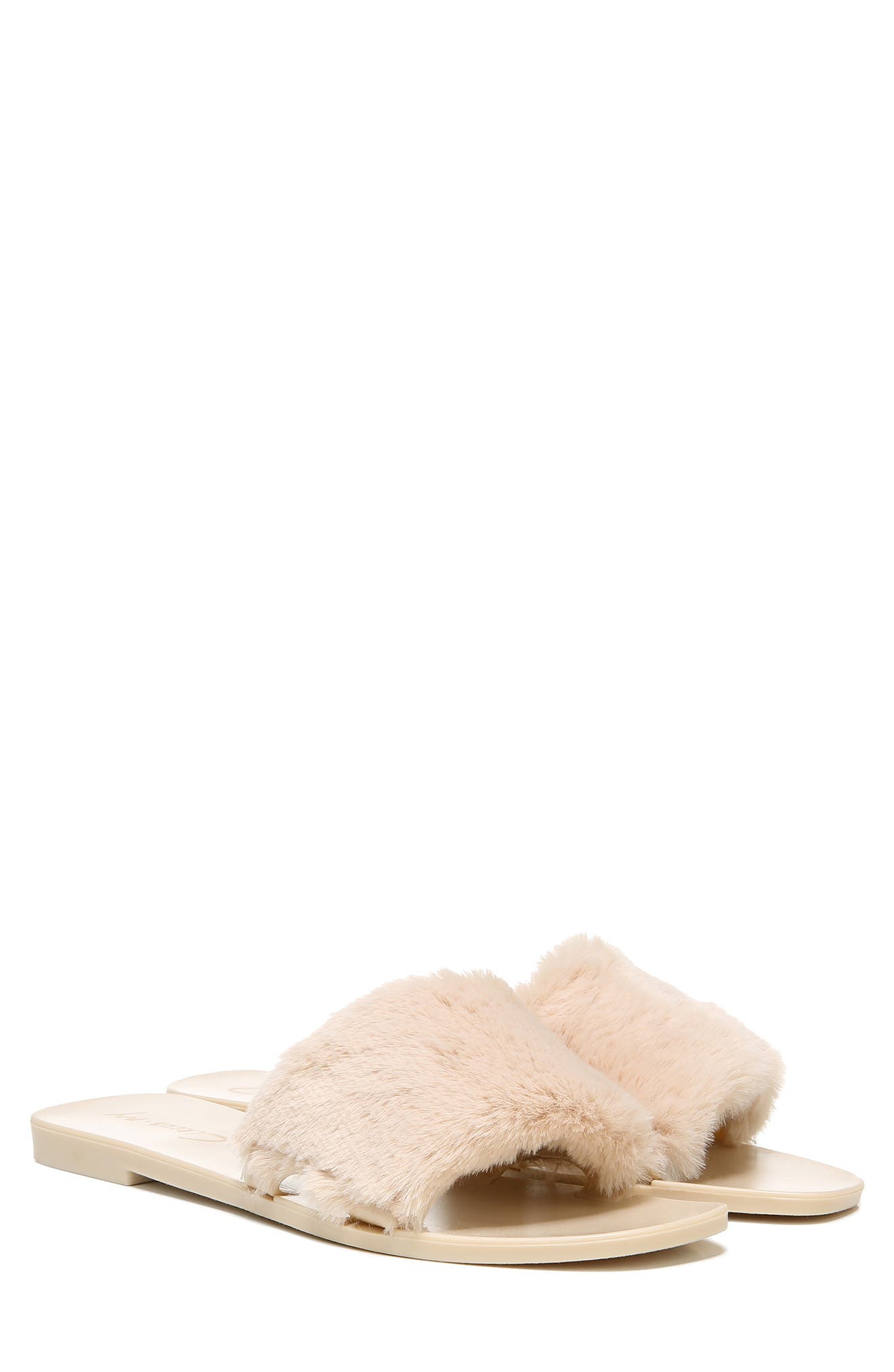 Circus NY by Sam Edelman Circus by Sam Edelman Everette Faux Fur Slide Sandal, Alternate, color, 