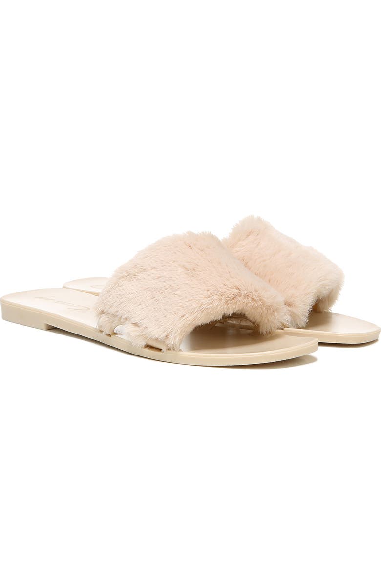 Circus NY by Sam Edelman Circus by Sam Edelman Everette Faux Fur Slide Sandal, Alternate, color,