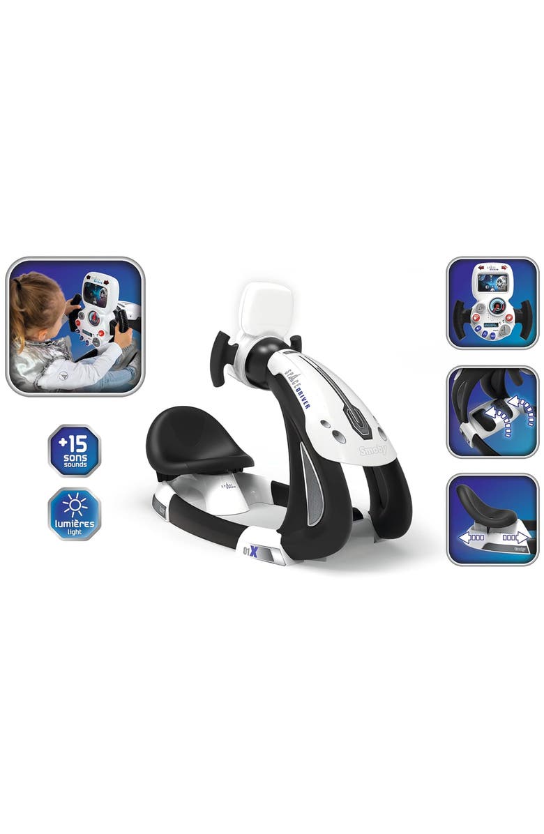Smoby Space Driver Light & Sound Toy Space Ship Simulator, Ages 3+, Alternate, color, Multicolored