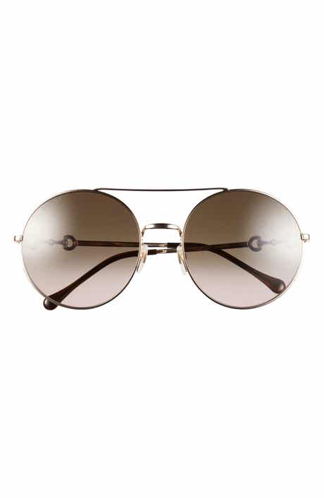 Gucci 59mm Aviator Sunglasses