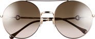 Gucci 59mm Aviator Sunglasses