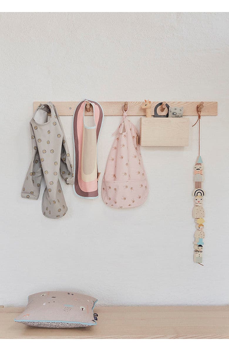 OYOY Lion Bib, Alternate, color, Grey