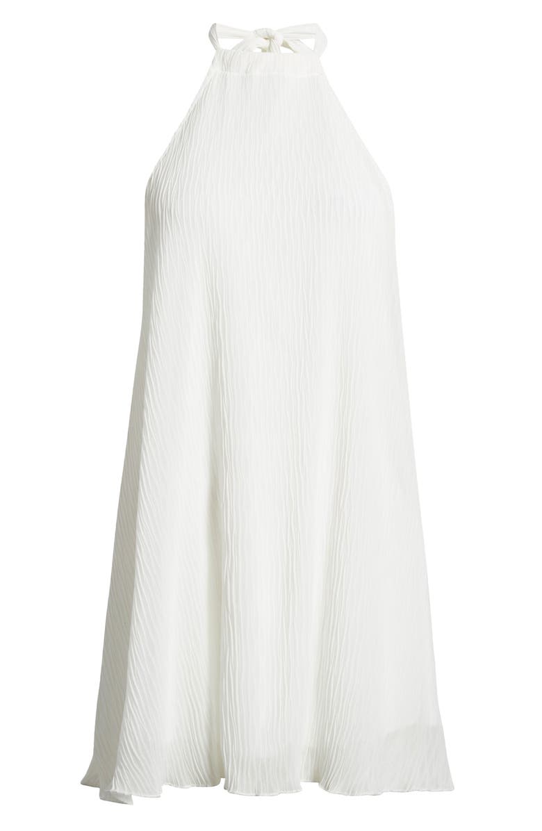 EDIKTED Palma Open Back Trapeze Dress, Alternate, color, White