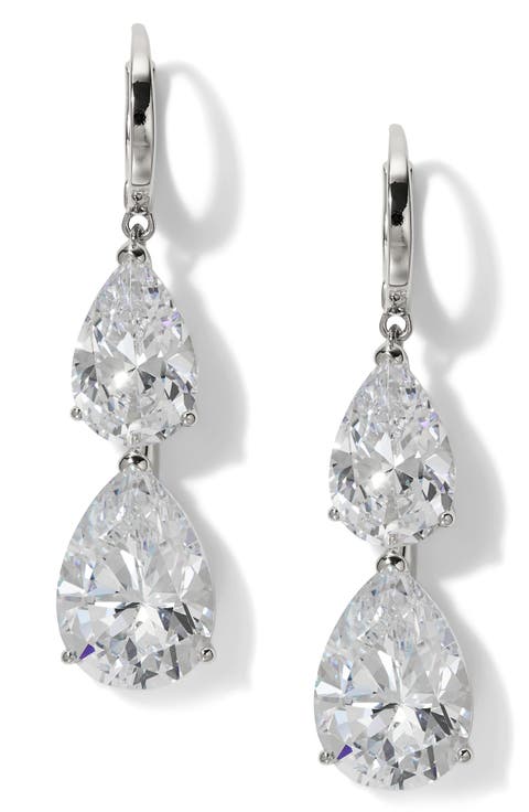 Farrah Cubic Zirconia Drop Earrings